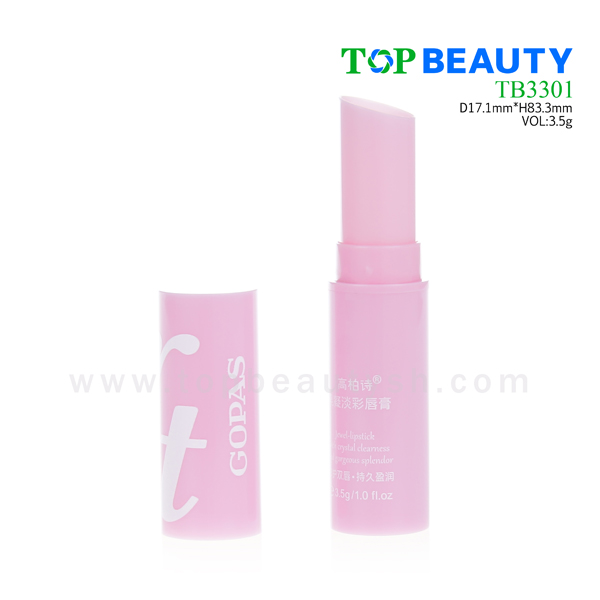 Cylinder plastic lip balm tube container packaging(TB3301)