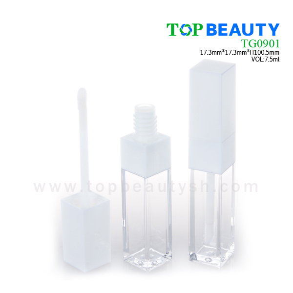 Square clear plastic empty lip gloss(TG0901)