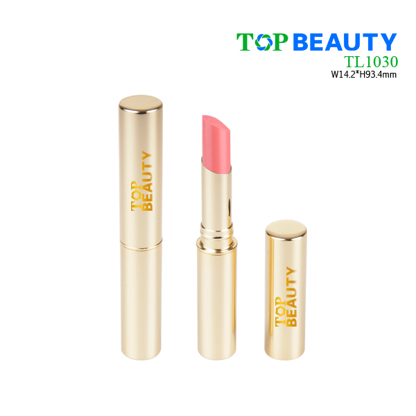 Cylinder aluminum slim lipstick tube packaging container TL1030