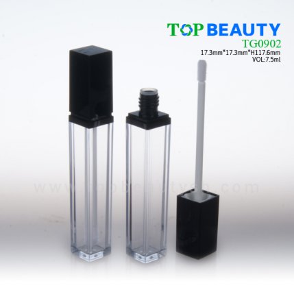 Square clear plastic empty lip gloss(TG0902)