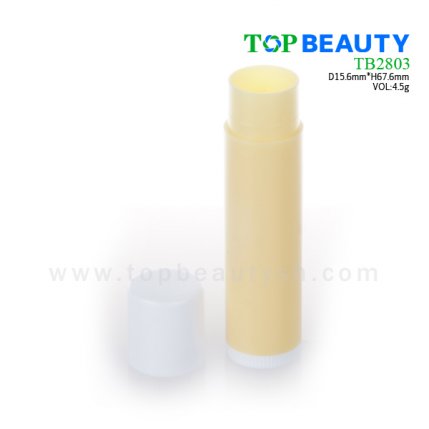 Cylinder plastic  lip balm container (TB2803)