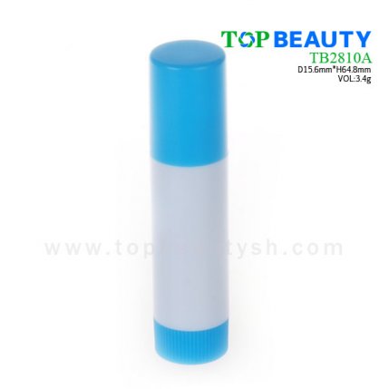 Cylinder plastic  lip balm container (TB2810A)