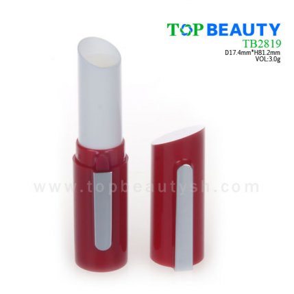 Cylinder plastic  lip balm container (TB2819)