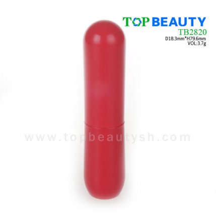 Cylinder plastic lip balm container (TB2820)