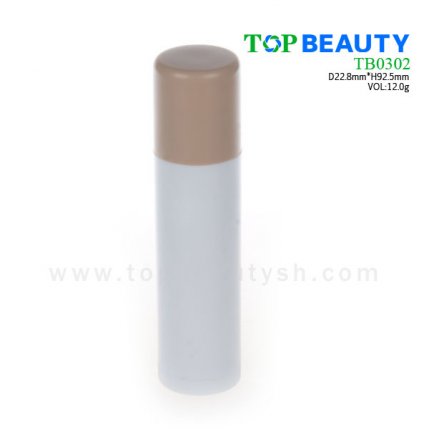 Cylinder plastic lip balm container (TB0302)