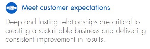 Meet customer expectations