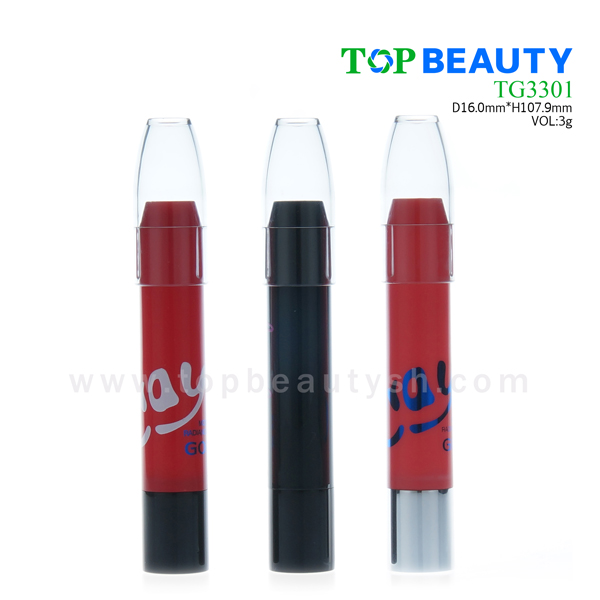 Round plastic empty lip gloss container (TG3301)