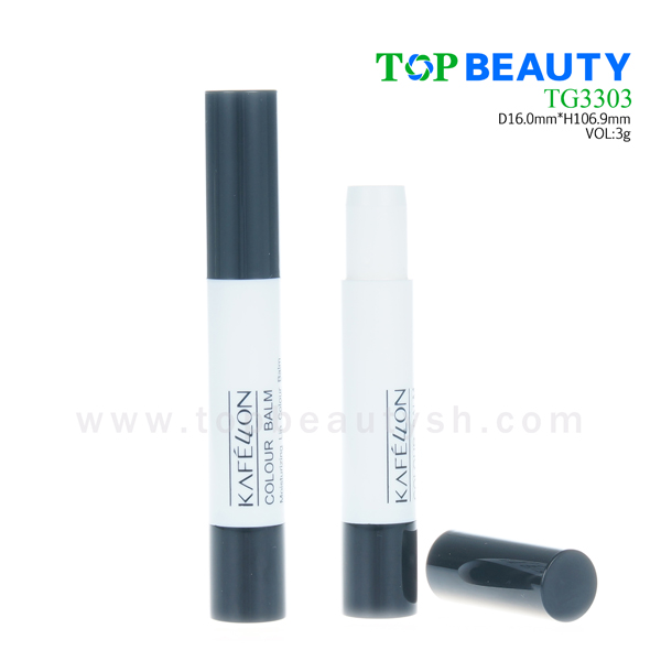 Round plastic empty lip gloss container (TG3303)