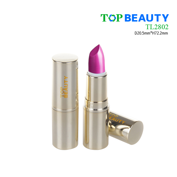 Cylinder plastic clear transparent lipstick bottle(TL2802)