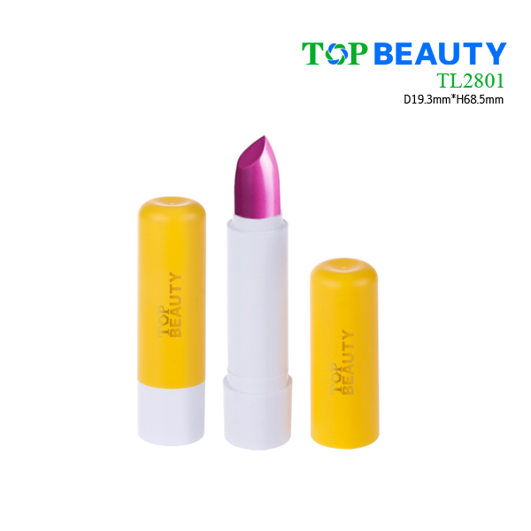 Cylinder plastic clear transparent lipstick bottle(TL2801)