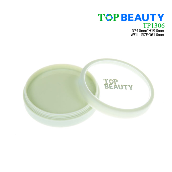 Round powder container with flat top cover(TP1306)