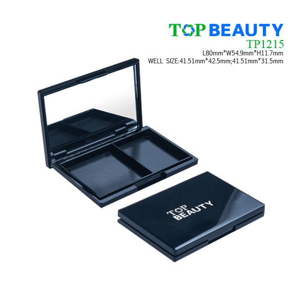 Rectangle compact case with 2 well TP1215
