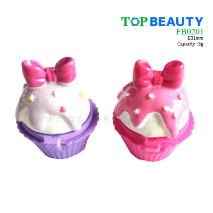 New Cupcake Shape Lipbalm for Young Girls FB0201