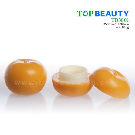 10g empty fruit Shape lip balm container(TB3801)