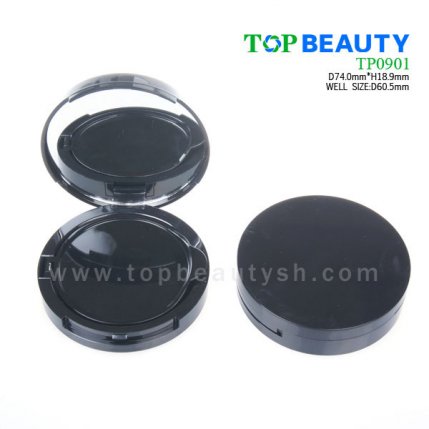 Round powder container with flat top cover(TP0901)