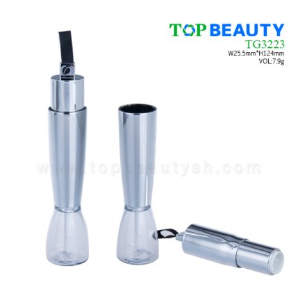 Vases shape double end lip gloss and lip stick container TG3223