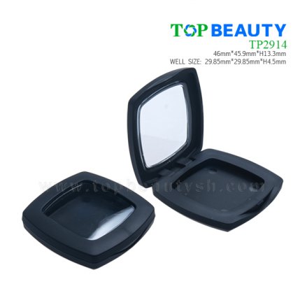 Round square compact case with window cover TP2914