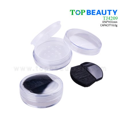 Round clear loose powder jar 6.0g TJ4209