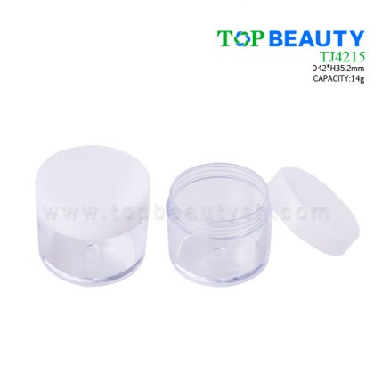 Plastic round loose powder jar 14g TJ4215