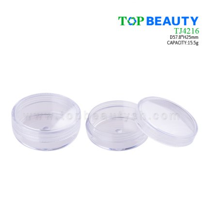 Plastic loose powder jar 15.5g TJ4216