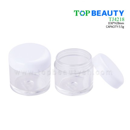 Round plastic Loose powder jar 5.5g TJ4217