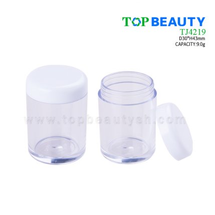 Round plastic Loose powder jar 9.0g TJ4219