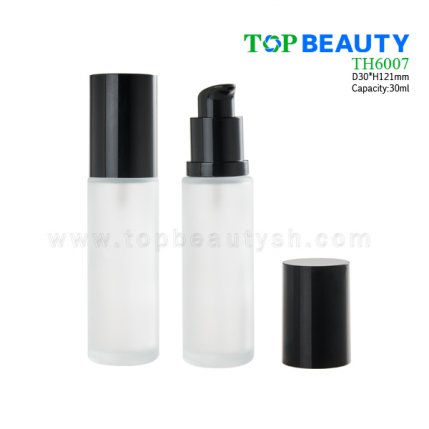 30ml Round lotion pump glass bottle TH6007