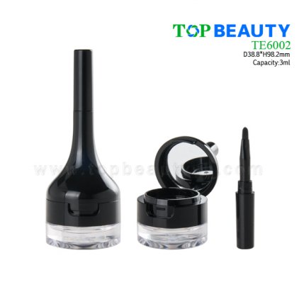 Round plastic eyeliner container 3ml TE6002