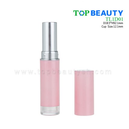 Pink Cylinder Round Lipstick Tube (TL1D01)