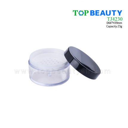 Round Plastic Loose Powder Jar 23g TJ4230