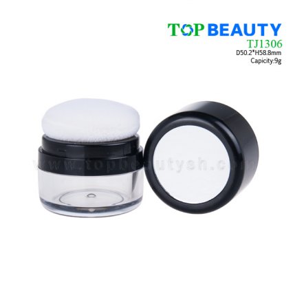 Round Plastic Loose Powder Jar 9g TJ1306