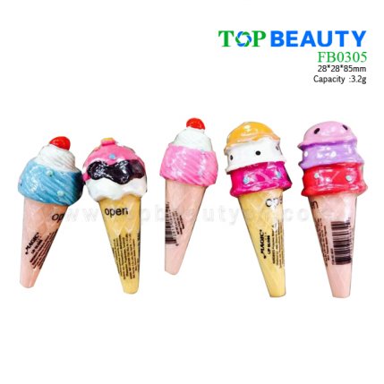 Cute Ice Cream Cone Shape Moisturizing Lipbalm FB0305