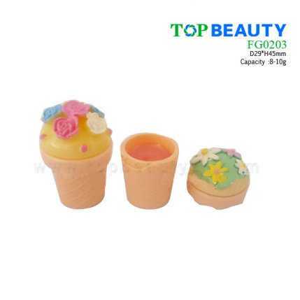 Cute Ice Cream Cone Shape Waterproof Lipgloss FG0203