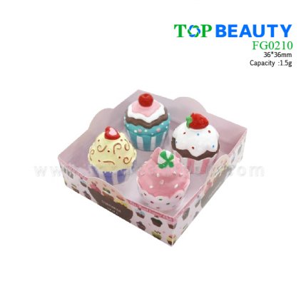 Cute Cupcake Shape Waterproof Lipgloss FG0210