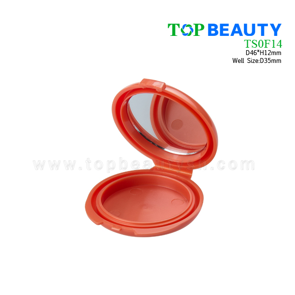 Plastic Eye Shadow Case with Single Well（TS0F14）