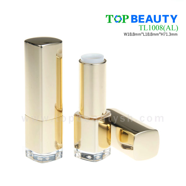 Square aluminum lipstick case tube (TL1008)