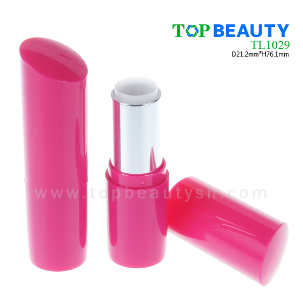 Round plastic lipstick tube container (TL1029)