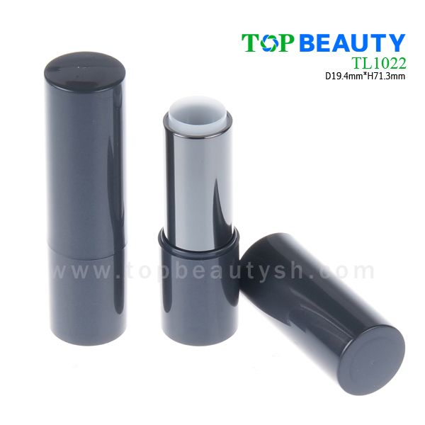 Cylinder plastic clear transparent lipstick tube (TL1022)