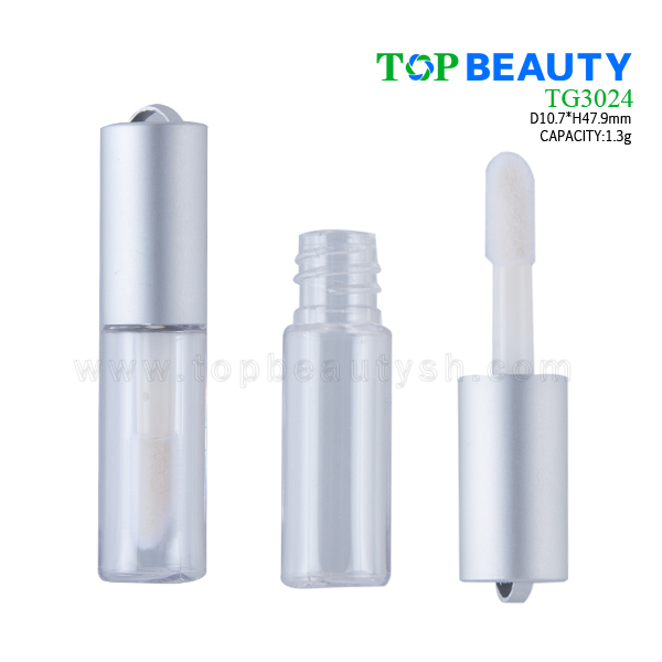 Round Mini lip gloss container 1.5ml with aluminum cap TG3024