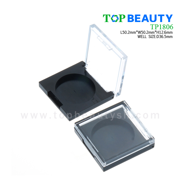 Square single well powder compact container (TP1806)