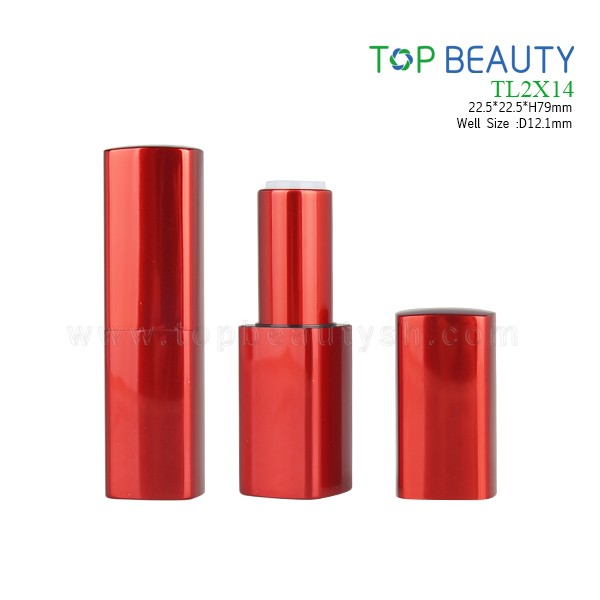 Square MAGNET Aluminum lipstick tube (TL2X14)