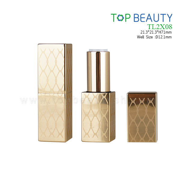 Square MAGNET Aluminum lipstick tube (TL2X08)