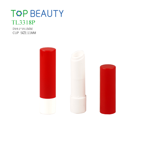 Round Oblique Opening Plastic Lipstick Tube(TL3318P)