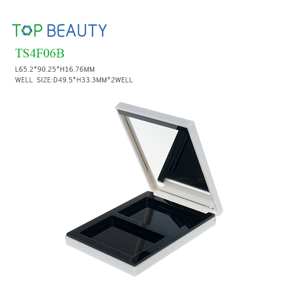 New Rectangle 2 Well Eyeshadow Container (TS4F06B)