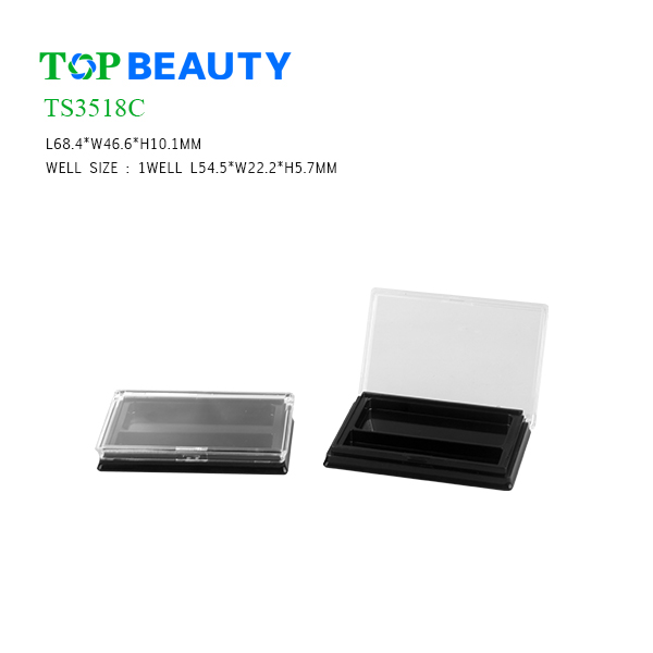 New Single Well Rectangle Eyeshadow Container (TS3518C)