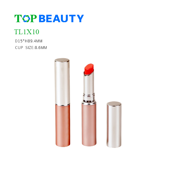 New Slim Round Oblique Opening  Aluminum Lipstick Tube (TL1X10)