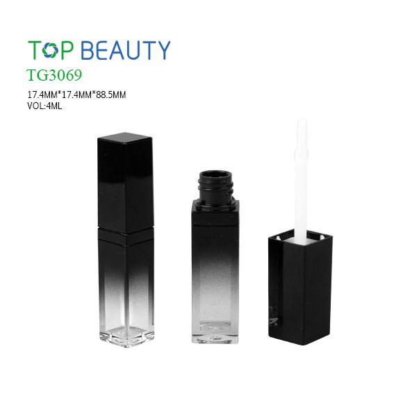 New Square Gradient color Plastic Lipgloss Tube (TG3069)