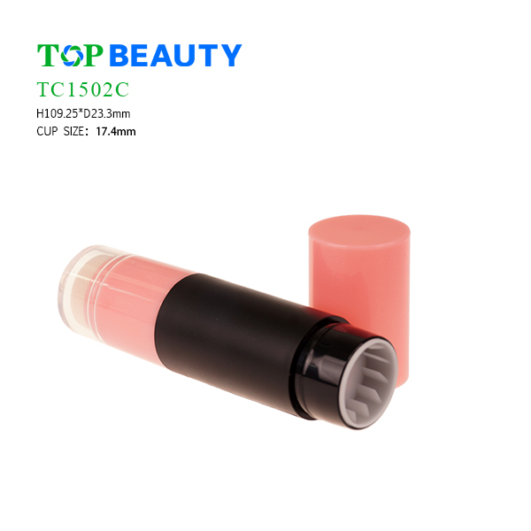 New Round Dou- end Plastic Foudation Pen Container (TC1502C)