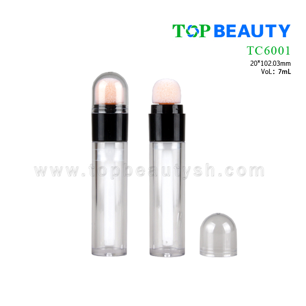 New Round Plastic Clear Pen Container (TC6001)