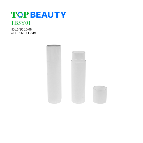 Classic Round Plastic Lip Balm Case (TB5Y01)